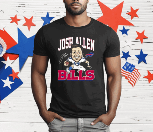 Josh Allen 17 Buffalo Bills Signature T-Shirt