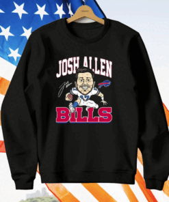 Josh Allen 17 Buffalo Bills Signature T-Shirt