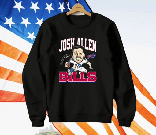 Josh Allen 17 Buffalo Bills Signature T-Shirt