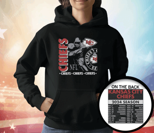 Kansas City Chiefs Schedule 2024 T-Shirt