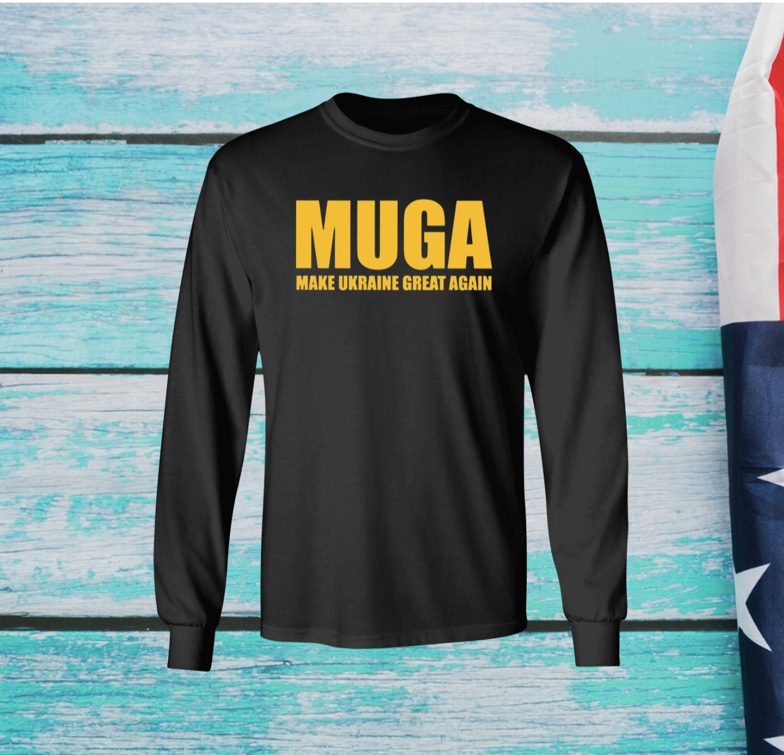 MUGA Make Ukraine Great Again Logo Longsleeve Shirt
