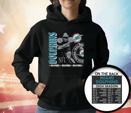 Miami Dolphins Schedule 2024 T-Shirt