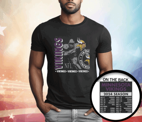 Minnesota Vikings Schedule 2024 T-Shirt