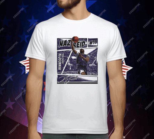 Naz Reid Minnesota Timberwolves Comic Book Style Ladies Boyfriend T-Shirt