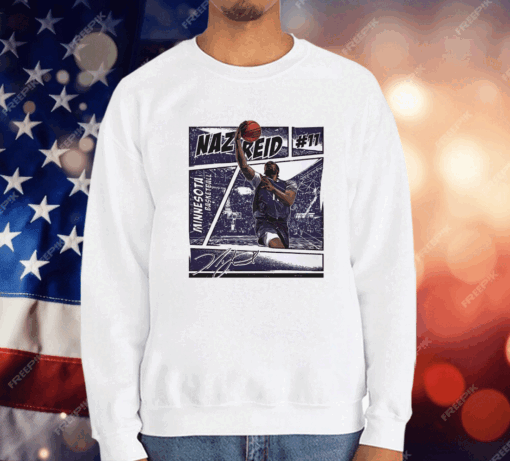 Naz Reid Minnesota Timberwolves Comic Book Style Ladies Boyfriend T-Shirt