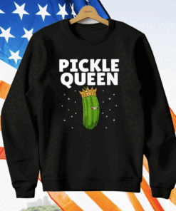 Pickle Queen Funny Cucumber Pickle Girl T-Shirt