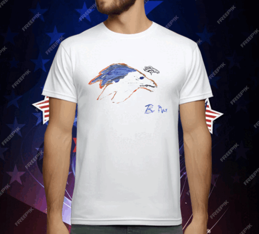 Rookies Paint Denver Broncos by Bo Nix T-Shirt