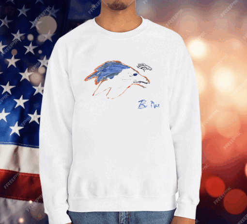 Rookies Paint Denver Broncos by Bo Nix T-Shirt