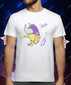 Rookies Paint Minnesota Vikings by Dallas Turner T-Shirt