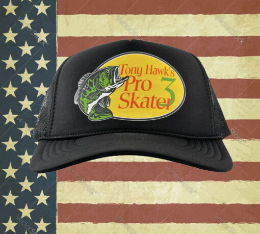 Skateboard Fishing Trucker Cap