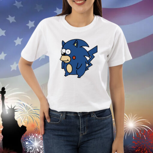 Sonic Pikachu Simpsons Shirt