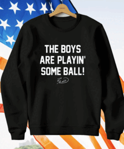 The Boys Are Playin’ Some Ball Bobby Witt Jr Signature Ladies Boyfriend T-Shirt