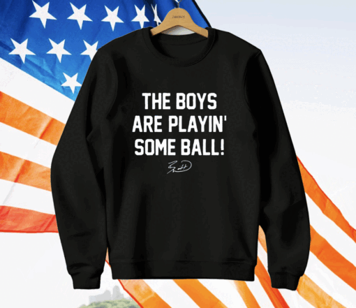 The Boys Are Playin’ Some Ball Bobby Witt Jr Signature Ladies Boyfriend T-Shirt