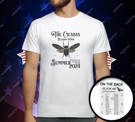 The Cicadas Reunion Tour Graphic Tee Summer 20240 T-Shirt