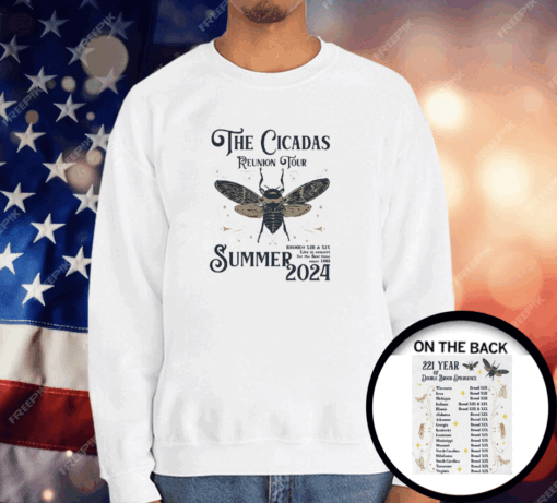 The Cicadas Reunion Tour Graphic Tee Summer 2024 T-Shirt