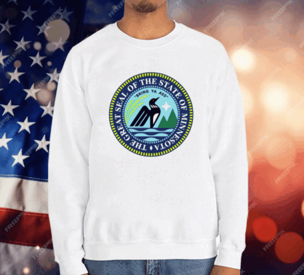 The Great Seal Of The State Of Minnesota Bring Ya Ass Logo T-Shirt