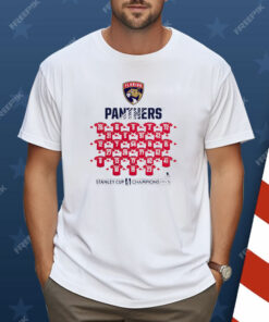 Florida Panthers 2024 Stanley Cup Champions Jersey Roster Shirt