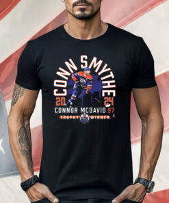 Connor McDavid #97 Edmonton Oilers 2024 Conn Smythe Trophy Winner Shirt