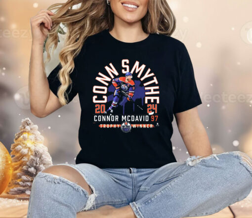 Connor McDavid #97 Edmonton Oilers 2024 Conn Smythe Trophy Winner Shirt