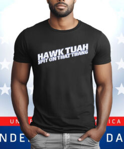 Hawk Tuah Spit On That Thang Oreo Text T-Shirt