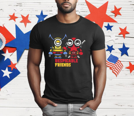 Despicable friends Minions as Wolverine and Deadpool T-Shirt