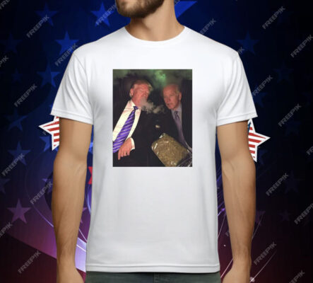 Trump and Biden Smoking Weed T-Shirt