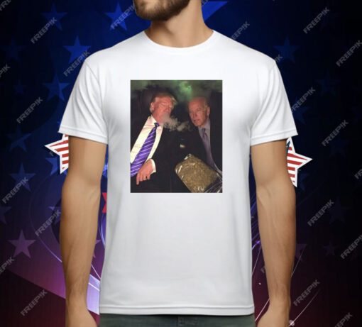 Trump and Biden Smoking Weed T-Shirt