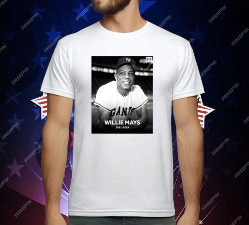 Rip Willie Mays 1931-2024 T-Shirt