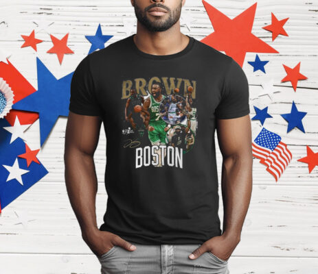 Jaylen Brown Boston Celtics 2024 NBA Finals Champions signature T-Shirt