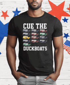 Cue The Duckboats Celtics 2024 T-Shirt