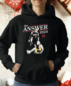 Donald Trump Defeats Joe Biden The Answer 2024 T-Shirt