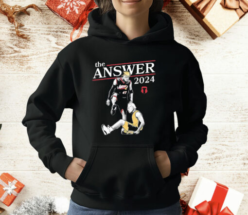 Donald Trump Defeats Joe Biden The Answer 2024 T-Shirt