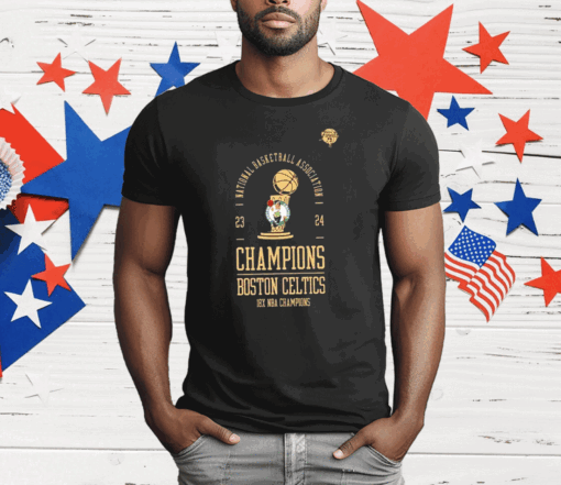 Boston Celtics 18 Time Finals Champions 2024 Locker Room T-Shirt