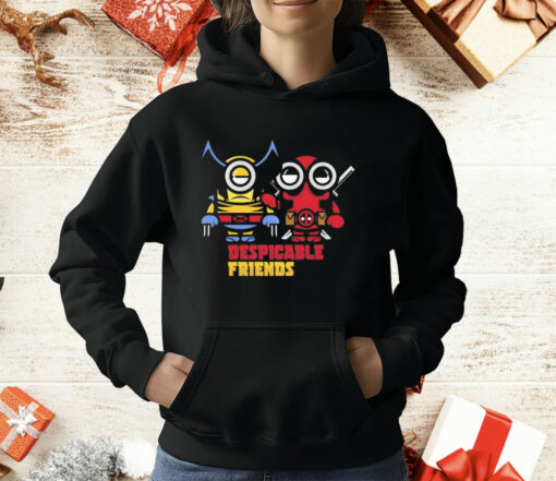 Despicable friends Minions as Wolverine and Deadpool T-Shirt