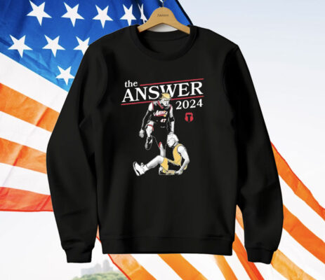 Donald Trump Defeats Joe Biden The Answer 2024 T-Shirt