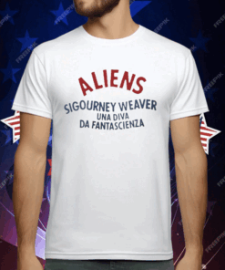 Aliens Sifourney Weaver UNA Diva Da Fantascienza T-Shirt