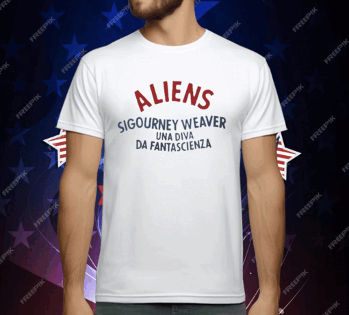 Aliens Sifourney Weaver UNA Diva Da Fantascienza T-Shirt