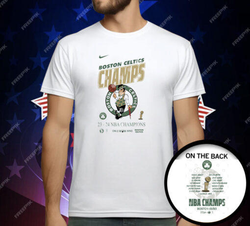 Boston Celtics Championship 2023-2024 Champions Only Work Win T-Shirt