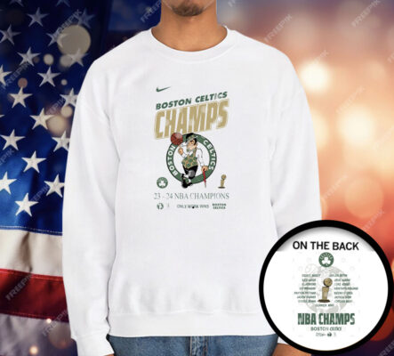 Boston Celtics Championship 2023-2024 Champions Only Work Win T-Shirt