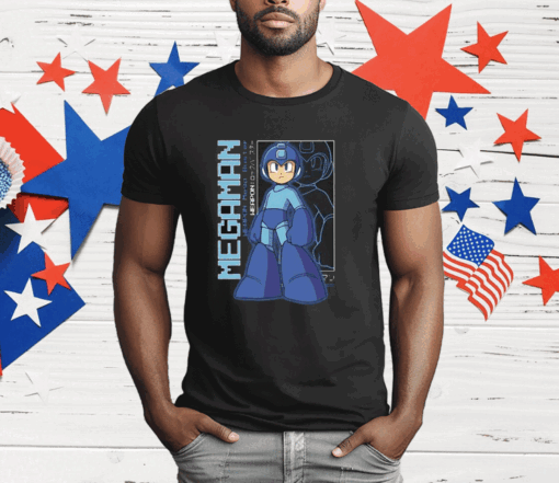 Capcom Megaman Large Print T-Shirt