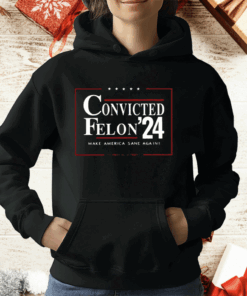 Convicted Felon 24 Make America Sane Again T-Shirt