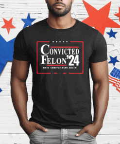 Convicted Felon 24 Make America Sane Again T-Shirt