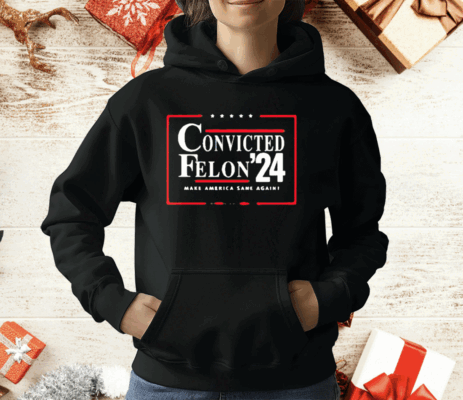 Convicted Felon 24 Make America Sane Again T-Shirt