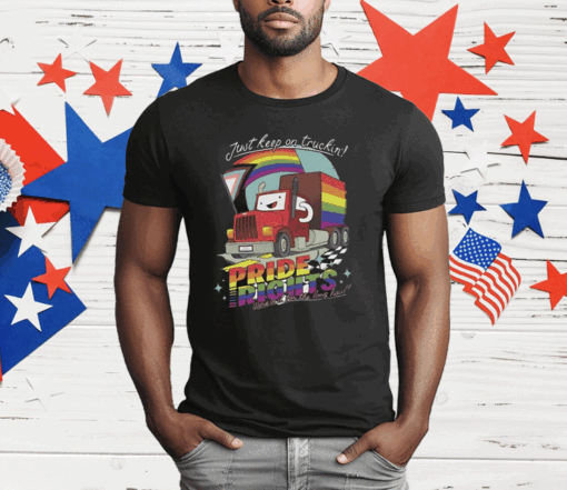 Drawfee Pride 2024 Just Keep On Truckin’ Pride Rights T-Shirt