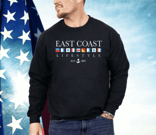 East Coast Lifestyle Boat Flag Shirt