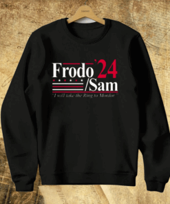 Frodo Sam 24 I Will Take The Ring To Mordor Hoodie Shirt