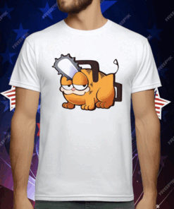 Garfield Pochita Chainsaw T-Shirt