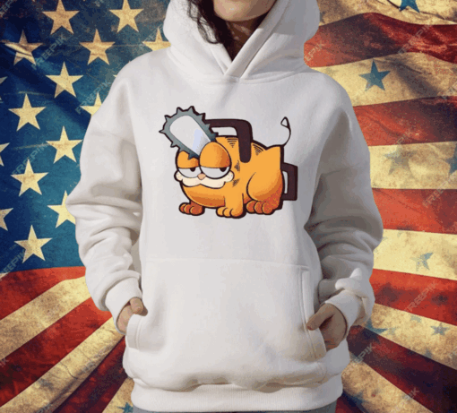 Garfield Pochita Chainsaw T-Shirt