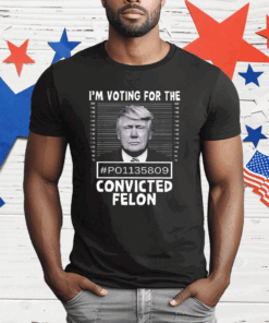 I’m Voting For The Convicted Felon Trump Mugshot T-Shirt