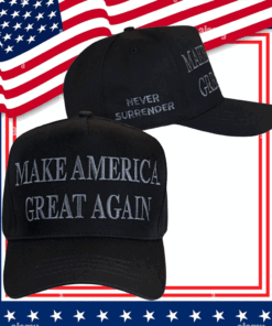 I’m releasing this NEVER SURRENDER BLACK MAGA hat to stand against this injustice!